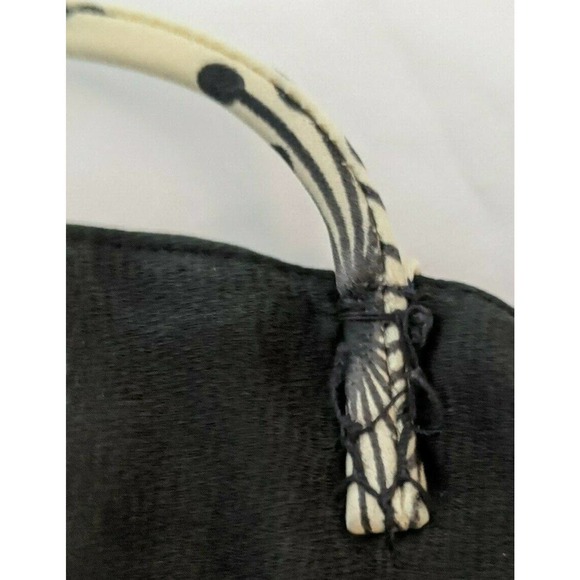 An Original Milly Ivory/Black Halter Dress Mini - Picture 6 of 10